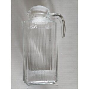 Luminarc Quadro 1.7-Liter (57.5 Ounce) Pitcher, Glass, 1, Clear
